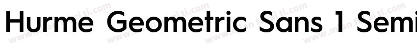 Hurme Geometric Sans 1 SemiBold字体转换